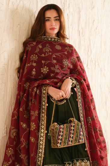 Picture of Embroidered Velvet Formal VF-2036